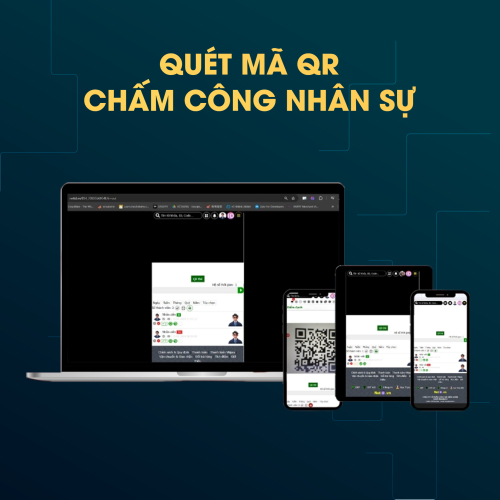 Quét QR Chấm Công Nhân Sự Trên Máy Tính